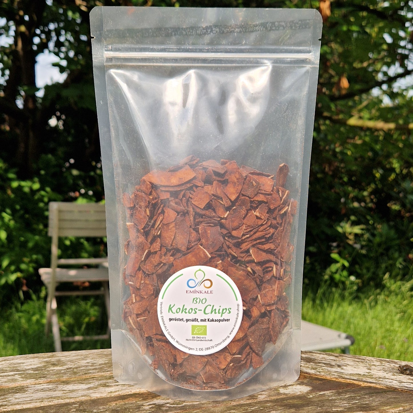 Kokoschips Bio mit Schokolade